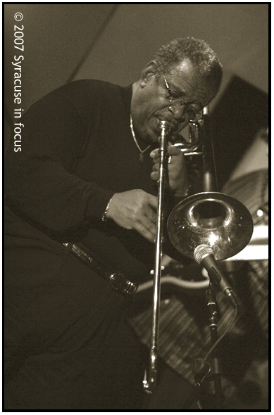 A Funky Good Time--Former James Brown sideman Fred Wesley played Friday night at Syracuse's Funk 'n Waffles