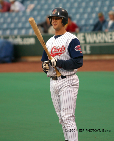 (Pictured) Syracuse Sky Chief Glenn Williams, pictured in a game at Syracuse's P&C Stadium a few weeks ago, is a member of the Australian Olympic baseball team.