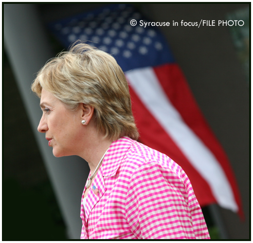 (Jan. 20)--New York Sen. Hillary Rodham Clinton enters the race for the 2008 Democratic presidential nomination. The former First Lady is among a dozen or more Democrats who have set their sights on the White House. Clinton announced her candidacy from her Web site--http://www.hillaryclinton.com.