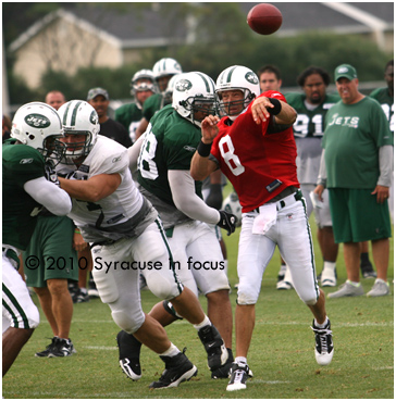 Mark Burnell, at NY Jets Training Camp this week