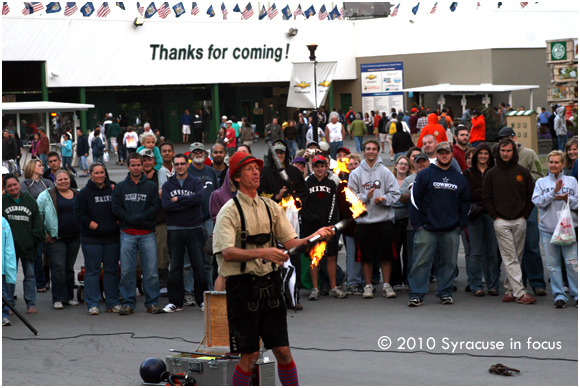 Hilby, juggling fire