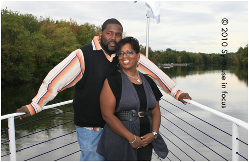 Jeff and Gina Rivers aboard the Mystère