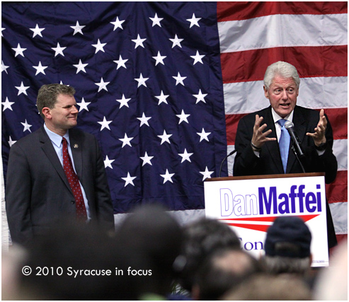 Former President Bill Clinton stumps for Dan Maffei in Syracuse