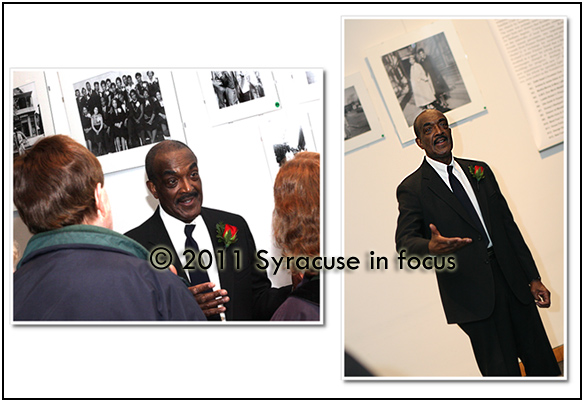 Richard Breland at Syracuse University discussing his photo collection