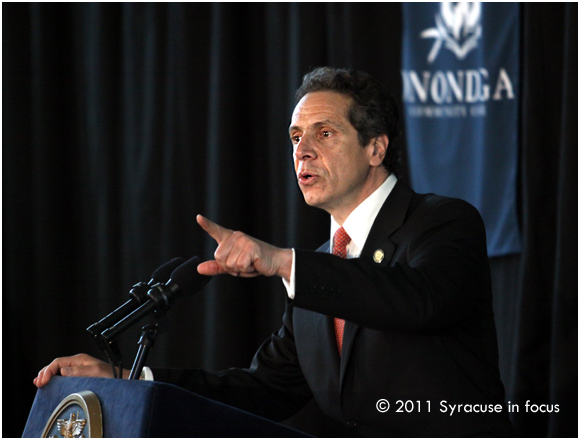 Gov. Andrew Cuomo speaks at Onondaga Community College (OCC)