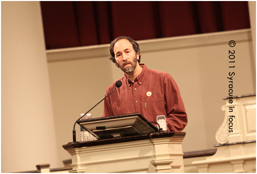 Syracuse Peace Council's Andy Mager