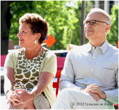 SU Chancellor Nancy Cantor and Architecture Dean Mark Robbins