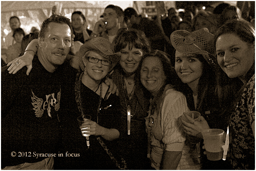 Kenny Dollinger mingles with fans during the Chris Taylor Custom Band show at the Taste of Syracuse.