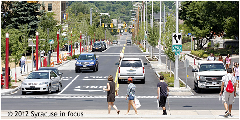 Connective Corridor (University Avenue 2.0) looking north