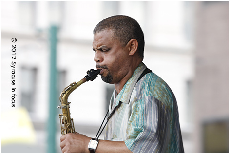 Steve Wilson played the main stage Saturday at the Northeast Jazz & Wine Fest. He was accompanied by the Noah Kellman Trio.