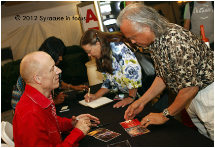 Meeting the fans