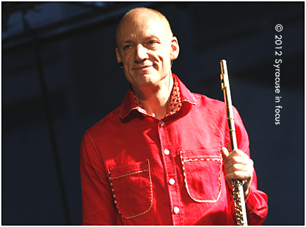 Flutist Wouter Kellerman played his first Syracuse concert Friday for the Northeast Jazz & Wine Festival