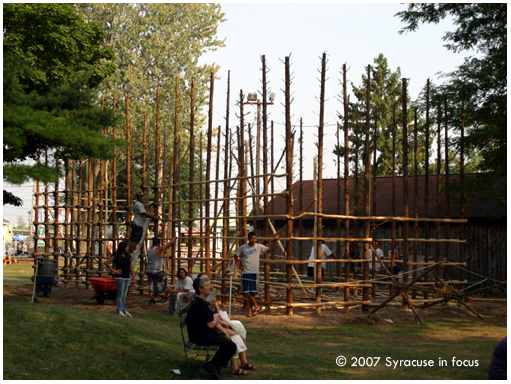 Longhouse, Indian Village (NYS Fair), circa 2007