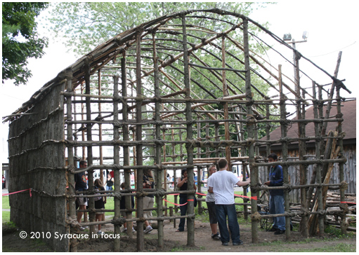 Longhouse, Indian Village (NYS Fair), circa 2010