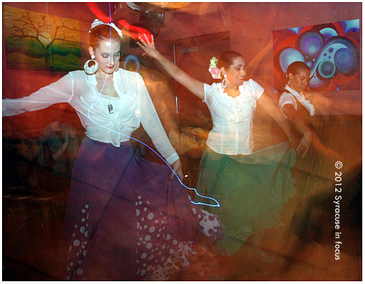 Puente Flamenco danced on stage tonight at La Dolce on the Connective Corridor