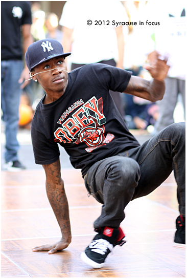 B-Boy, representing Syracuse Dance Project