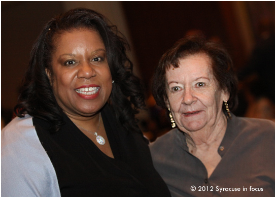 Robinson also gave credit to her fourth grade teacher Mary Czirr (right), who was one of her special guests.