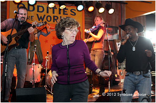 Dancing at Dinosaur BBQ: Marge grooves with Chris Taylor Custom Band