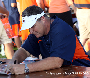 Caoch Doug Marrone, fresh off a win in the Pinstripe Bowl, became the coach of the Buffalo Bills this week.