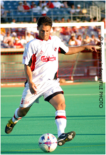 Tommy Tanner, former MISL player (and Rookie of the Year) and current coach of the Syracuse Silver Knights