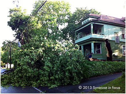 East side post Spring storm