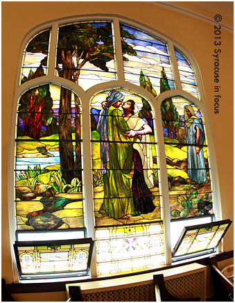 First English Lutheran Church-Story of Ruth in stained glass by Henry Keck