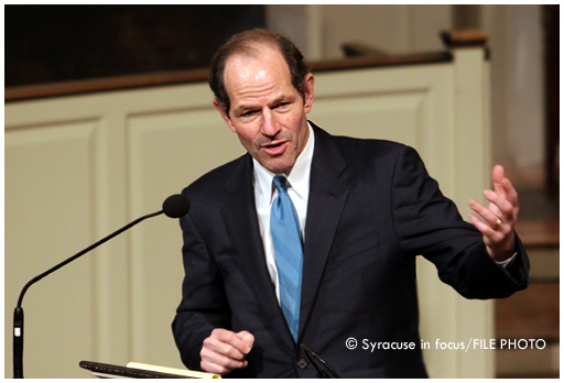 Former NY Governor and Attorney General Elliot Spitzer (speaking at Syracuse University in 2010)