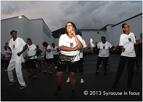 KC Cuse Line Dance keeps the party going.