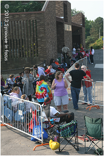 Some of the supporters camped out