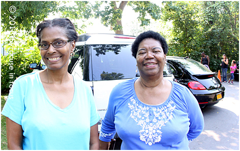 Ella Williams and Mary McClain, both came to Syracuse from Florida in 1960. They said they loved Syracuse and of course they were among President Obama's biggest fans. They said they arrived this morning to stand in line at about 8:30 am.