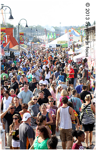 Over 86,000 people attending the New York State Fair on Sunday (Source: nysfair.org).