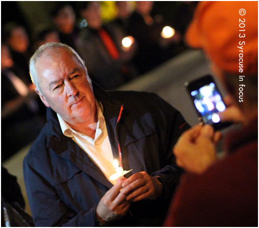 Educator Graham Herbert, of Lockerbie Academy, made the trip to Syracuse for this week's activities.