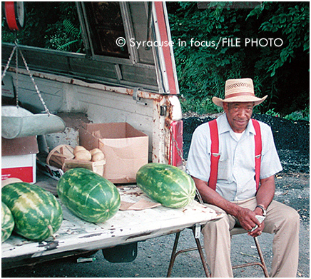 Cadillac, the street grocer on East Fayette Street, circa 1998.