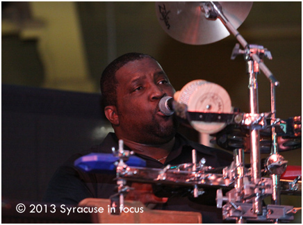 Percussionist Frank Speights sings lead on a cut.