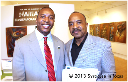 Ahmeed Turner, Scholarship Director, Say Yes (Syracuse) with his father Rev. Phil Turner.