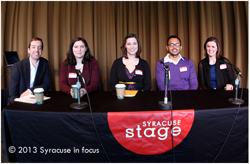 Social Media Breakfast Syracuse #10 Panel (with moderator Patrick Finlon, left)