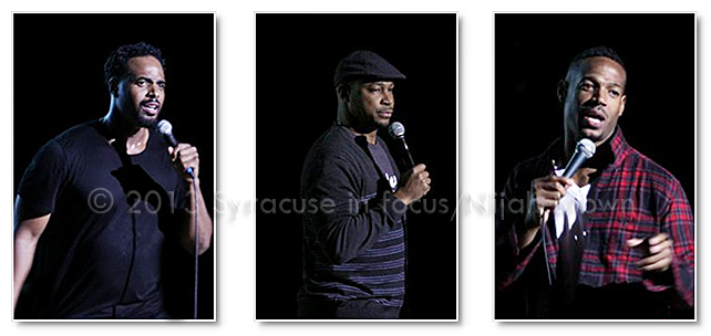 Shawn Wayans, Finesse Mitchell and Marlon Wayans at Syracuse University.