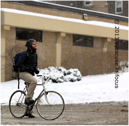 A salute to the 12 month bike culture in Syracuse.