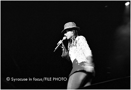Alicia Keys performing at the NYS Fair Grandstand