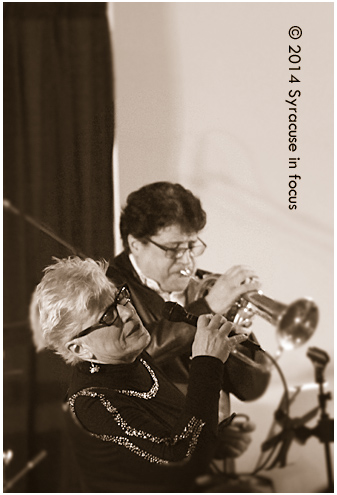 Nancy Kelly & Joe Magnarelli played the third floor ballroom at Mohegan Manor for January Jazz Fest Sunday afternoon.