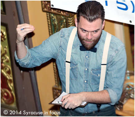 The always dapper Michael Heagerty may be the most interesting man in the city (and has a personal style that is always dapper). We thank him for giving us the rules for last night's beard judging competition held at the Landmark Theater.