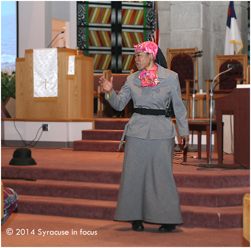 Jackie Grace as Harriet Tubman (at Bethany Baptist Church)