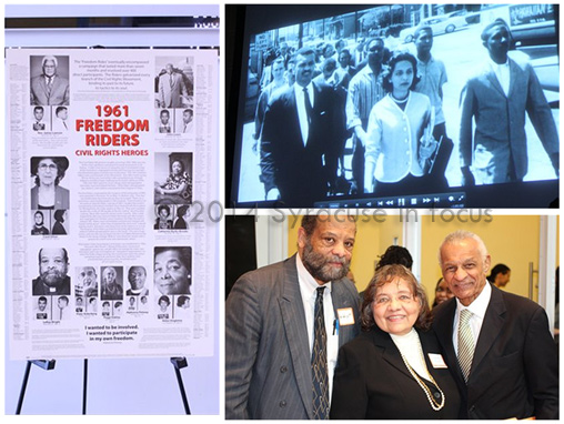 Pioneering Civil Rights workers Rev. LeRoy Wright, Diane Nash and Rev. C.T. Vivian (during their days at Fisk) and last week at Syracuse University commemorating the 50th Anniversary of the Summer of 1964.