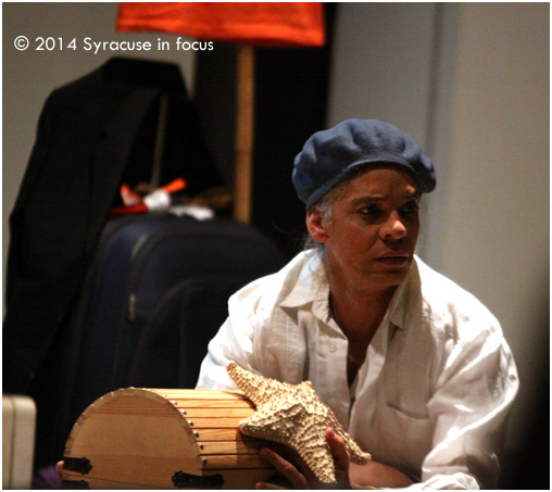 Juan Miguel Hernandez appeared in the theatrical memoir "From Cuba to Cuse" Wednesday night at Syracuse University.