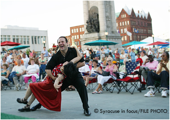 Dancing in Clinton Square 