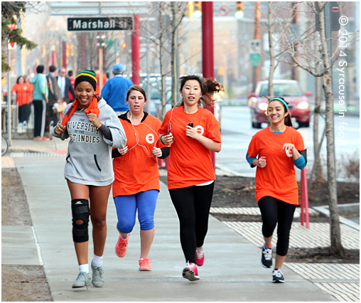 The final strech of the Chancellor's run followed the Connective Corridor up University Avenue.