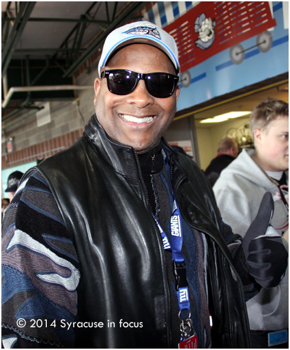 Otis Jennings gives opening day a thumbs up.