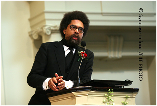 Dr. Cornel West spoke at Syracuse Unviversity about 10 years ago