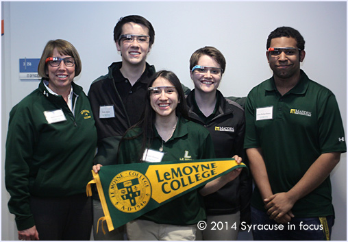 The group from Lemoyne College looked great in their GoogleGlass at the TEDxSyracuse University event.