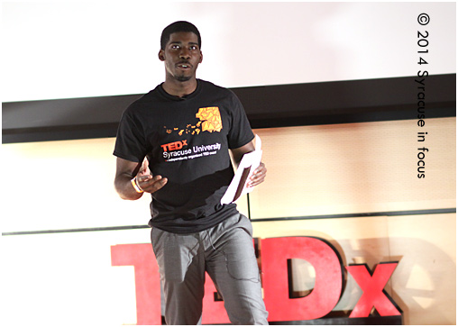 Nathaniel Rose, organizer TEDx Syracuse (giving his closing remarks last night)